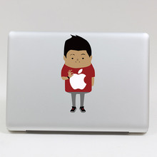 Removable fashion colors beauty cartoon happy man tablet sticker and laptop computer sticker for macbook Air 11,170*270mm