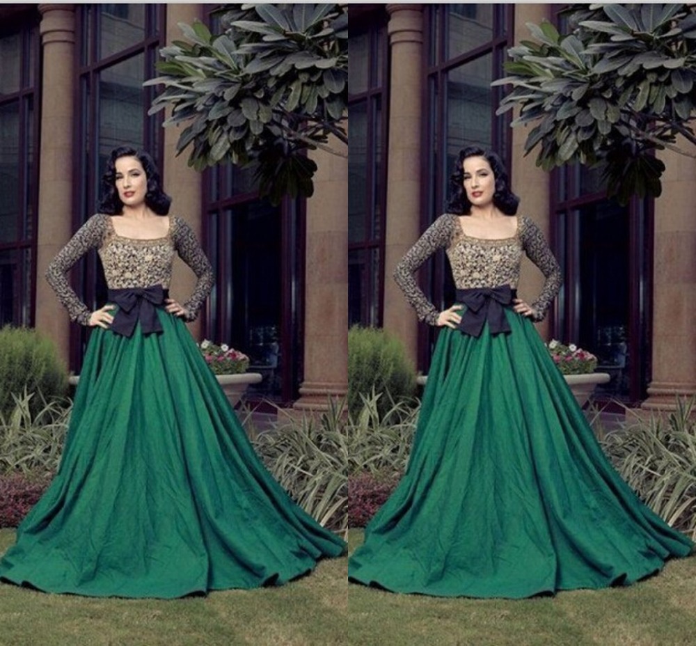 Robe de soiree manche longue star