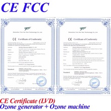 CE EMC LVD FCC industrial ozonizer o3 with oxygen source