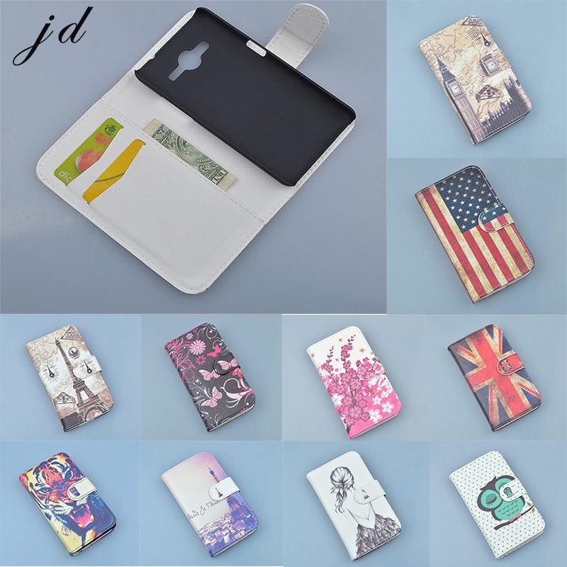 PU Leather Case Cover For Samsung Galaxy Core 2 Duos SM G355H G355 G3559 Cell Phone
