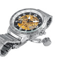Orkina Men Watches Automatic Skeleton Mechanical Military Watch Relogio Male Montre Mens Relojes Clock Full Steel
