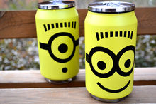 Free shipping 1pc new arrival Hot Anime despicable me minions 2styles Stainless steel cup fashion mug