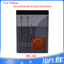 free shipping 1200mAh BL-6C BL 6C battery For Nokia 2125 2855 2865 3152 6012 6015 6152 6165 6235 6255 6275  Mobile Phone Battery