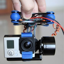 CNC FPV Quadcopter BGC 2 Axis Metal Brushless Gimbal w/ Controller for GoPro 3 Camera DJI Phantom 1 2 Walkera X350 Pro