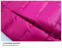 2016 winter designer women jacket 90 white duck down white ultra thin duck down jacket women