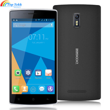Case + Original  DOOGEE DG580 5.5 inch Android 4.4 cell phones 3G MTK6582 Quad Core 1GB RAM 8GB ROM Black white Mobile Phone