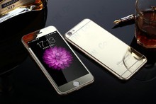 Screen Protector Front+Back Mirror film electroplating Premium Tempered glass for iphone 6s 6 50pcs/lot with retail package