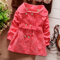 2016 Children s trench coat jacket female spring and autumn children baby girl clothing overcoats with
