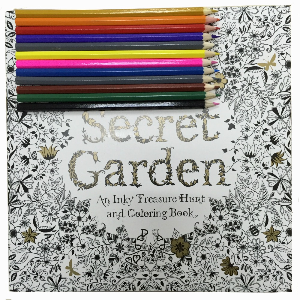 Qua Tang Cho Ca Hai Nguoi Lon Va Tre Em Khu Vuon Bi Mat Coloring Book Nhe Nhom Cang Thang Giet Thoi Gian Tranh Ve Cuon Sach