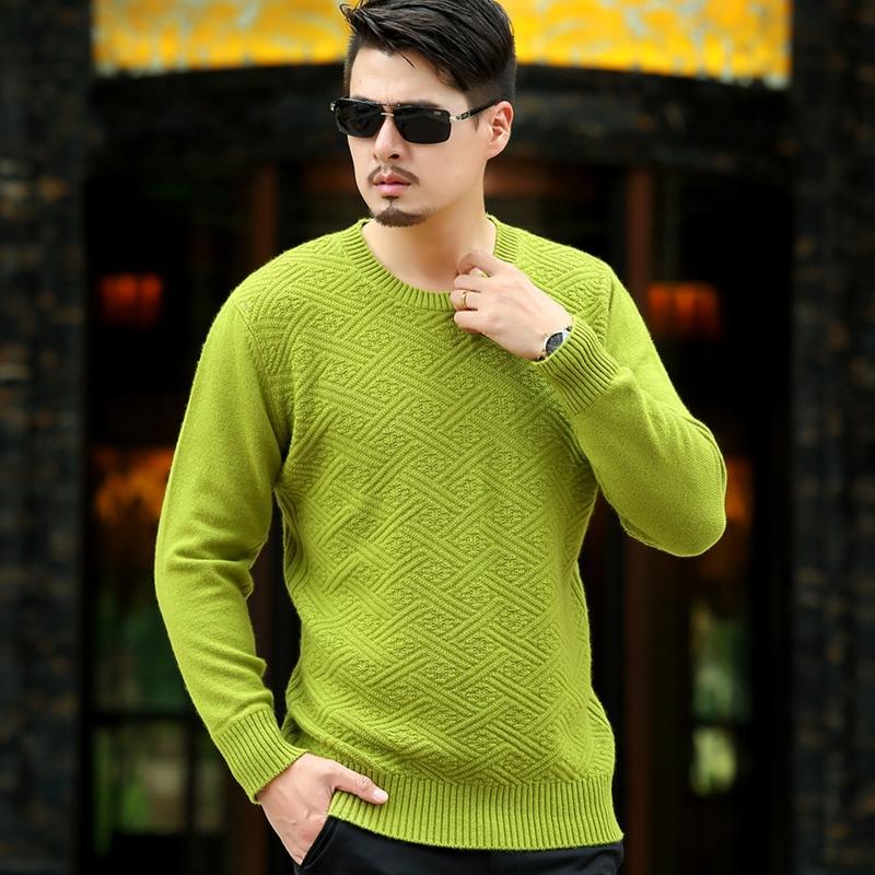 2015 New Fashion Casual Cashmere Wool Sweater Men ...