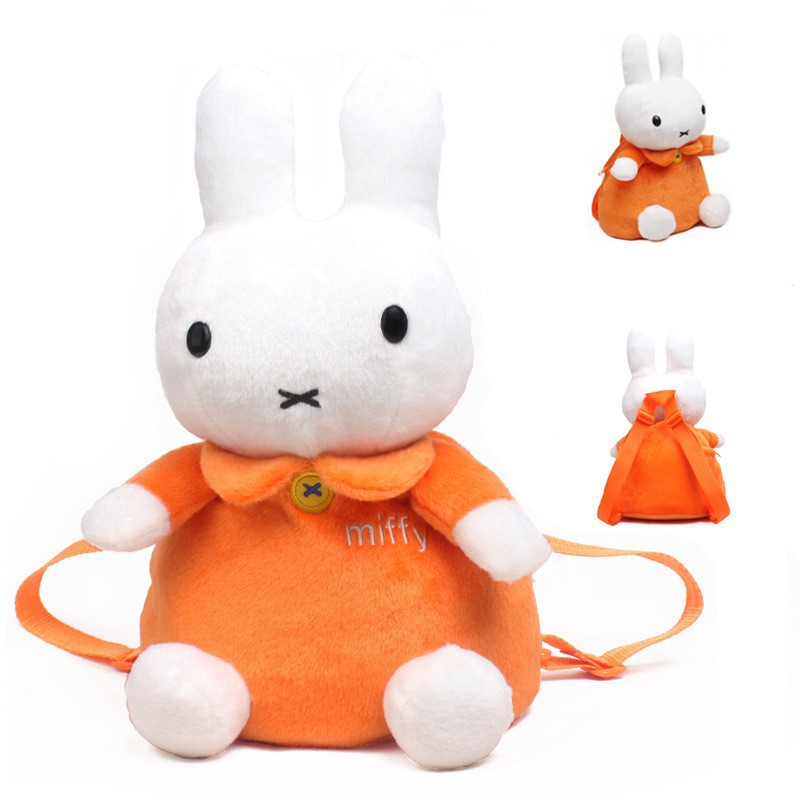 Lovely-Miffy-rabbit-plush-school-bag-kindergarten-CHILDEN-BACKPACK-New-Year-gift-baby-candy-bags-kids