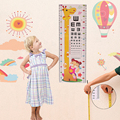 1 pc Best Selling Giraffe Tiger height Measure Decals Baby height stickers child cartoon height ruler