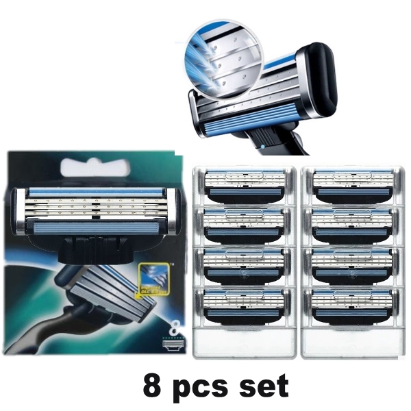 Free Shipping Men Razor Blades For Shaving Blade To Razor Shavers 8 Pcs lot High Quality