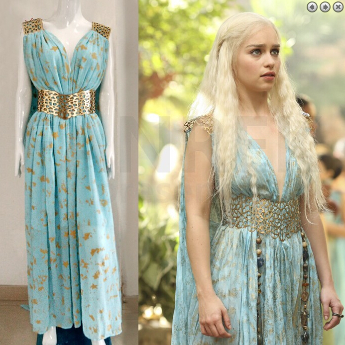 Linglong High Quality Custom Made Game of Thrones Cosplay Daenerys Targarye...