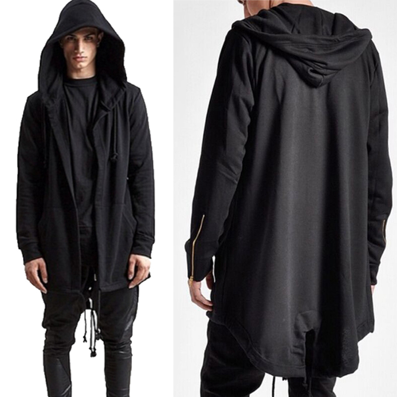 mens oversized hooded cardigan