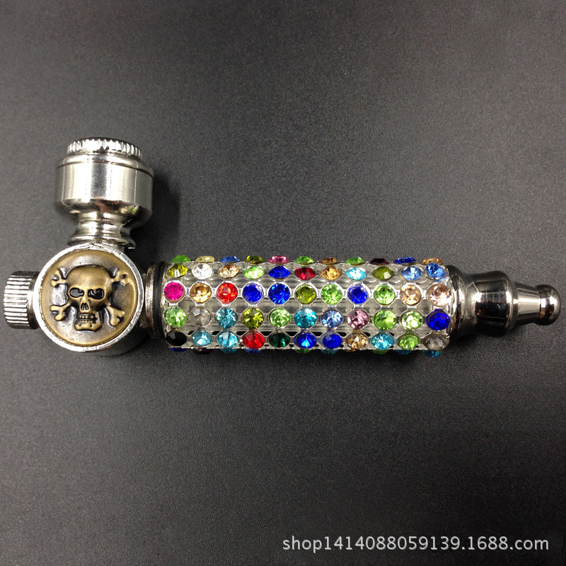 Attractive Novelty Portable Metal Pipe Smoking Pipes Artificial