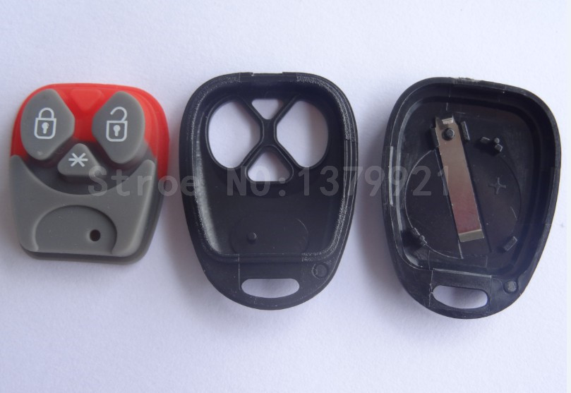 key case shell for Brazil Positron car alarm 3 button remote key cover shell