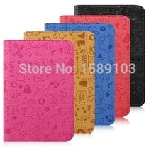 Cartoon character universal 8 inch tablet case universal 8 tablet leather cover cute magic girl pattern
