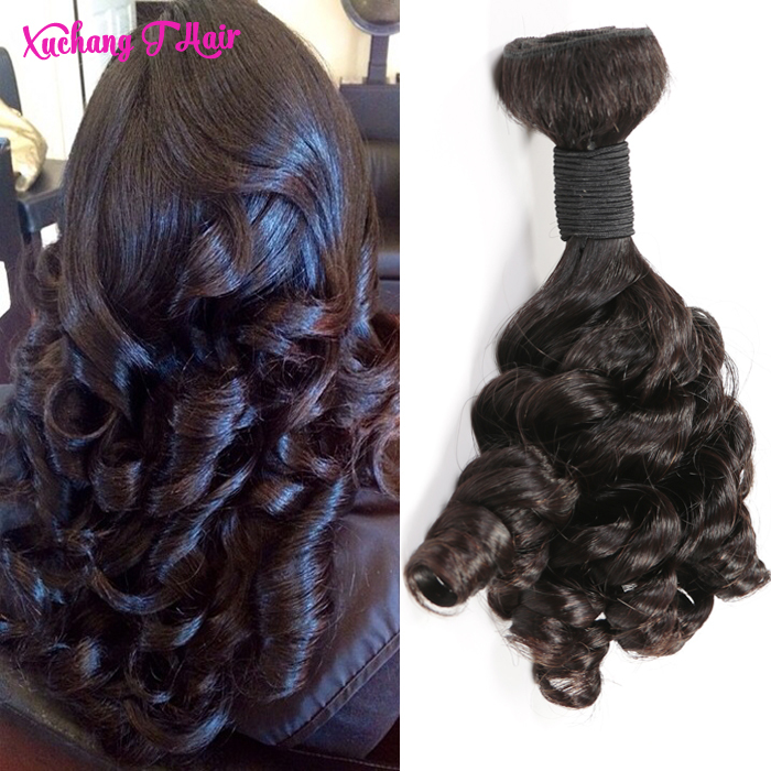 Гаджет  New Hairstyle Grade 7A Unprocessed Virgin Indian Nigerian Aunty Funmi Hair Egg Curl , 3 Bundles Romance Spiral Curly Weave 1b# None Волосы и аксессуары