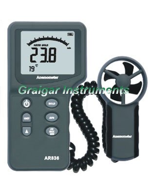 Electronic Anemometer Air Flow Speed AR836,Free shipping