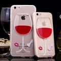 1PCS Red Wine Liquid Silicone TPU Case For iPhone 5 5S 6 6 plus 4 7