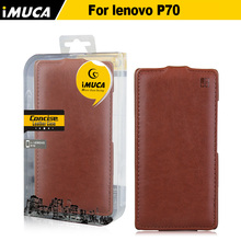 IMUCA Lenovo P70 case cover luxury leather vertical flip for Lenovo P70 P70t phone cases accessories