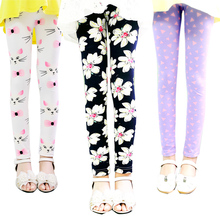 New arrive girl pants printing Flower girls leggings Toddler Classic Leggings 2 13Ybaby girls leggings kids