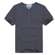 PLUS SIZE ONLY New Men Summer Style Classic Stripped T-shirt Plus Size Men Running Cotton Sport Top Quality T-shirt XL-5XL 090