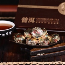 Hot Sale Black tea Lotus leaf Pu er Ripe Puer Tea Chinese Mini Yunnan Puerh Tea