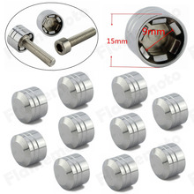 CNC 3/8″ Schrauben Inner Hoel 9mm Motor Screw Bolt Cover Cap For Harley Chrome