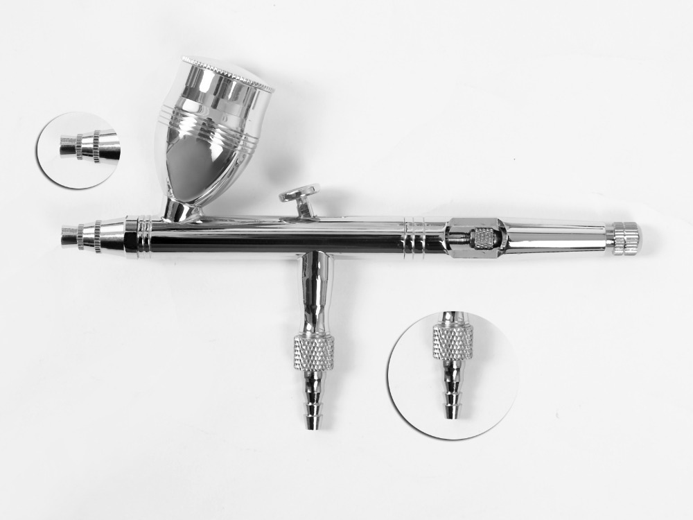 DualActionAirbrushKit05mmNeedleAirBrushSprayGunbodyPaint