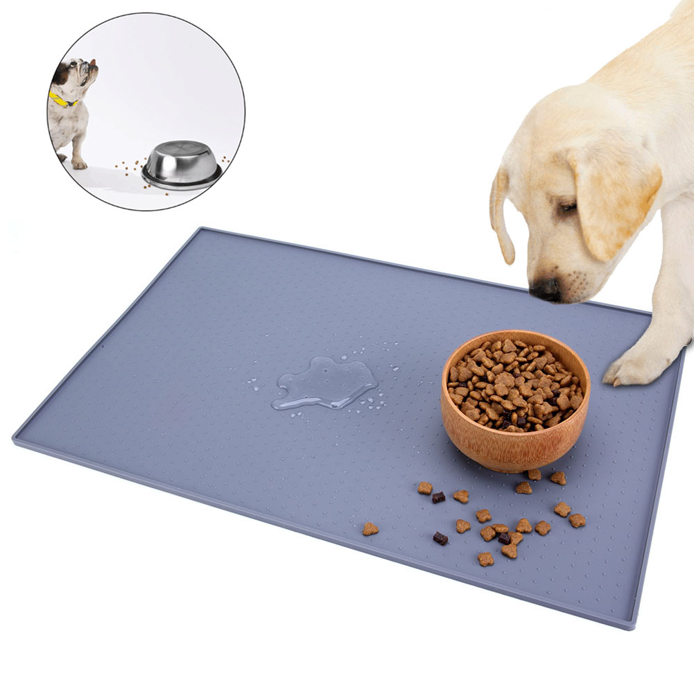 NEW Silicone Waterproof Food Pads Anti slip Dogs Cats Placemat Feeding