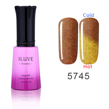 iLuve Khaki UV Gel Nail Fashional Nails Salon Arts Nail Gel Temperature Change Chemeleon LED Lamps Gel Polish 12ml  #GLA5745