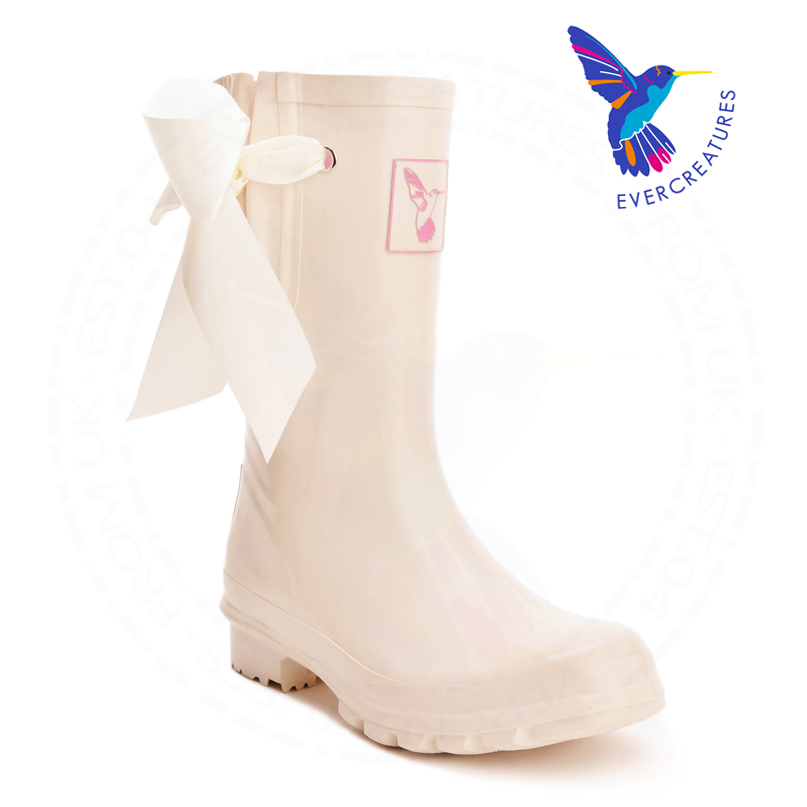 Фотография Free Shipping 2015 Women Fashion bowknot Short Rain Boots Waterproof Women Wellies Boots Rainboots Water Shoes