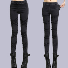 Women’s snowflake Slim Jeans Leggings for Women Plus Size Warm Skull Elastic Waist Pencil Pants Jeggings 2XL Female,10 patterns