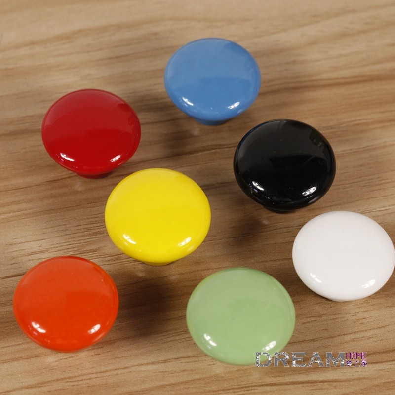 38mm ceramic knobs furniture handles knobs wardrobe and cupboard knobs drawer dresser knobs cabinet pulls 7 colors 10 PCS/lot