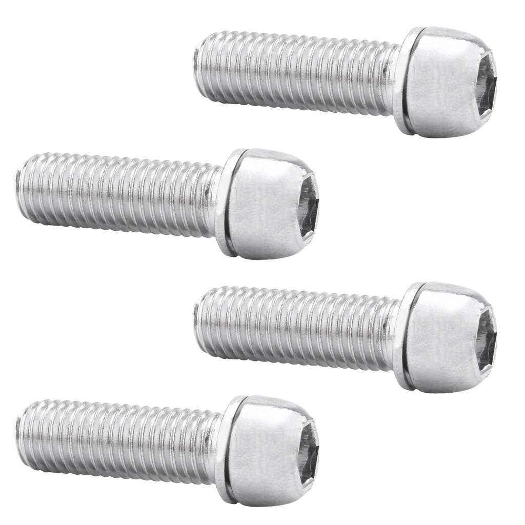 4x Montain Bike Water Bottle Cage Holder Bolts Screws Hex Socket Screws Black
