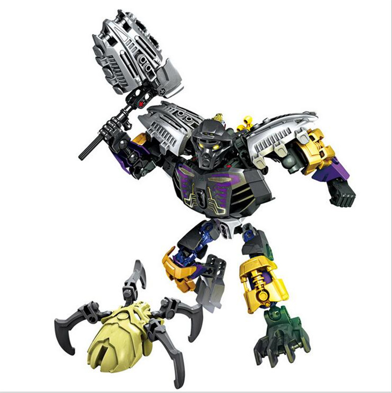 2015 new hot sale Bionicle onua master of earth XZS 708-1 Minifigure Building Block Toys Action Figure Compatible With Legoe P08