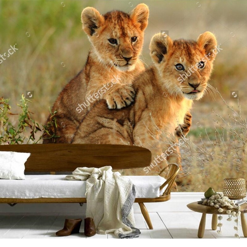 Cocuk Duvar Kagidi Aslan Yavrulari Sarilma 3d Fotograf Duvar Oturma Odasi Yatak Odasi Restoran Arka Plan Duvar Su Gecirmez Duvar Kagidi Duvar Kagit Duvar Kagidi Bluesduvar Kagidi Aliexpress