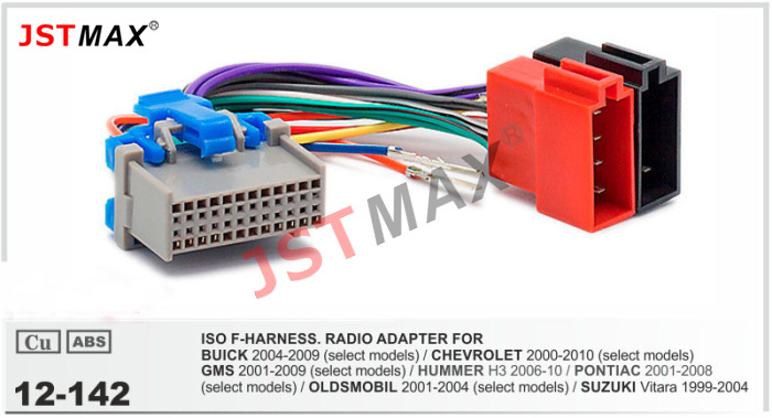 Jstmax 12-142 ISO F-HARNESS.RADIO   BUICK / CHEVROLET / GMS / HUMMER / SUZUKI        