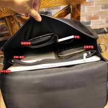 Popular in Europe fashion brand Crazy horse PU leather men messenger bag men handbag luxury vintage