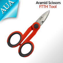 Free shippingFTTH cold tool Kevlar fiber pigtail jumper / scissors scissors / cashmere fiber aramid scissors