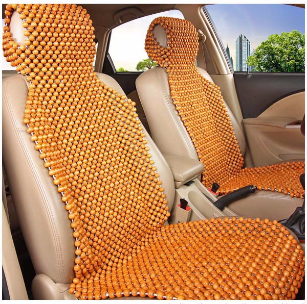 Natural Cool Summer Wood Bead Seat Cover Massage Car Cushion Home Chair