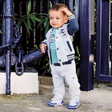 2015 Newest Spring Three Piece Kids Clothes Set Children Clothing Suit Baby Boys Clothes Suit 1pcs