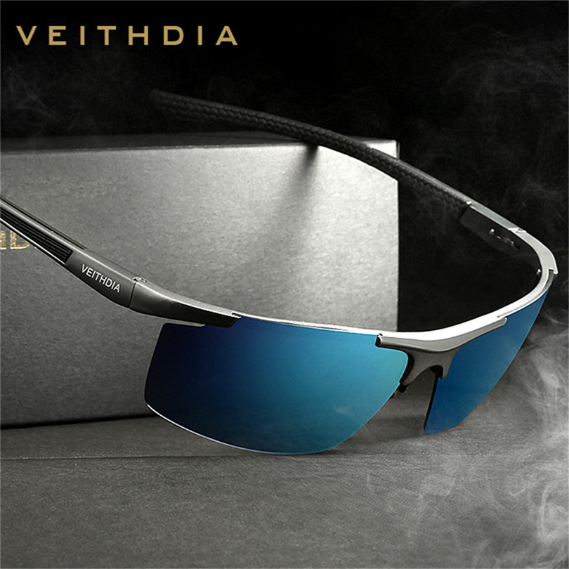 2015 Veithdia Aluminum Magnesium Sunglasses Polarized Sports Men Coating Mirror Driving Sun Glasses oculos Male Eyewear