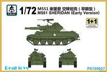 S-modelo 1/72 PS720027 M551 SHERIDAN modelo de plástico versión temprana