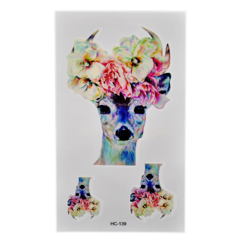 Popular Deer Head Tattoos-Buy Cheap Deer Head Tattoos lots from China Deer Head Tattoos