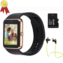 Bluetooth Смарт Часы Dial Вызова Шагомер носимых устройств Поддержка SIM TF Карта gt08 Smartwatch Для Android OS телефон pk dz09 f69