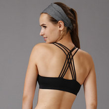 New womens workout sets bra running top for women white tank top ladies comfortable vest padded underwear yoga top 5 colous