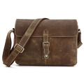 High Quality 100 Guaranteed Genuine Leather Bag Men Crazy Horse Leather Messenger Bags Shoulder Bags Men